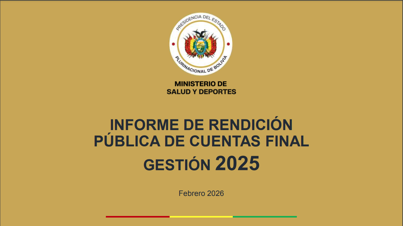 Portada Informe Rendición de Cuentas 2026